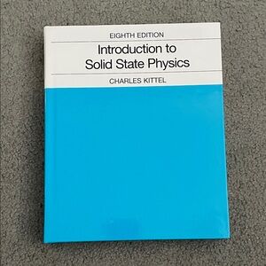 Introduction to Solid State Physics by Charles Kittel - Blue Cover